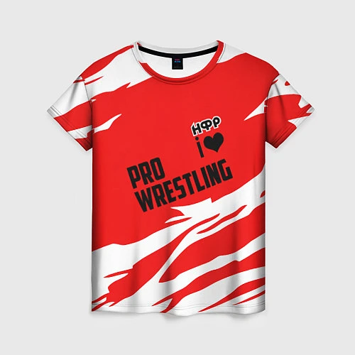 Женская футболка НФР: Pro Wrestling / 3D-принт – фото 1