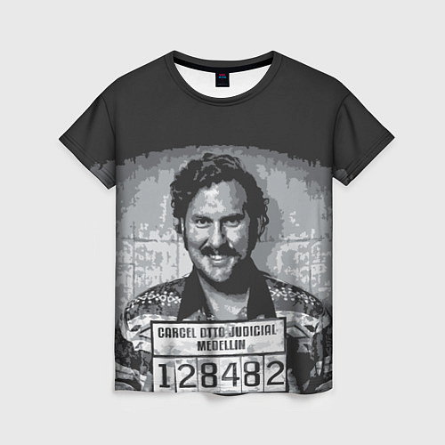 Женская футболка Pablo Escobar: Smile / 3D-принт – фото 1