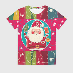 Футболка женская Дед мороз, цвет: 3D-принт