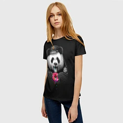 Футболка женская Donut Panda, цвет: 3D-принт — фото 2