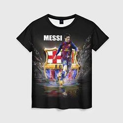 Футболка женская Messi FCB, цвет: 3D-принт