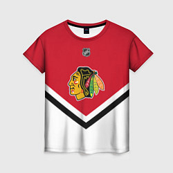 Футболка женская NHL: Chicago Blackhawks, цвет: 3D-принт