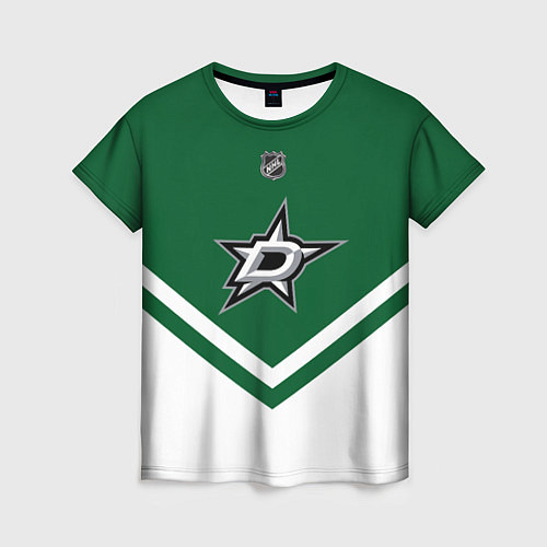Женская футболка NHL: Dallas Stars / 3D-принт – фото 1