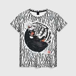 Женская футболка Yin Yang Tigers
