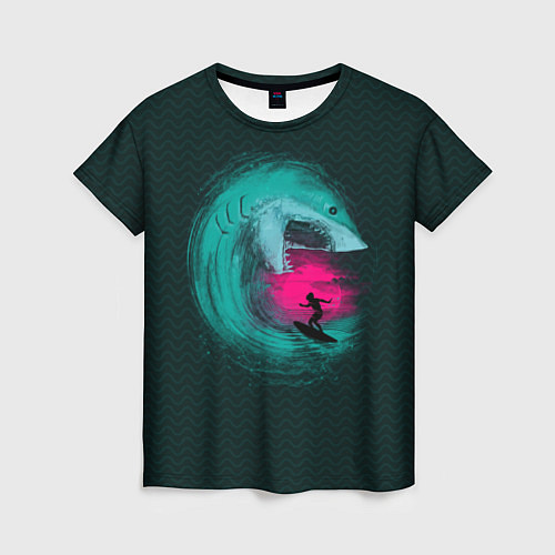 Женская футболка Shark Vortex / 3D-принт – фото 1