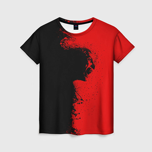 Женская футболка Blood Rage / 3D-принт – фото 1