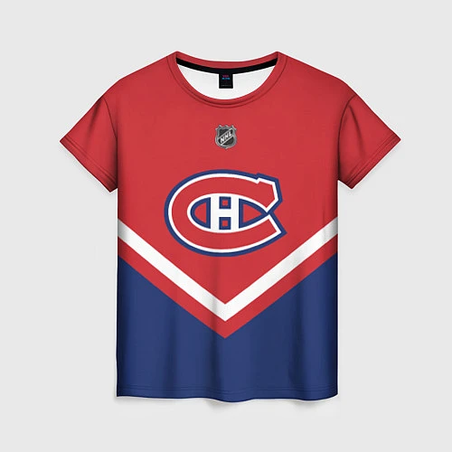 Женская футболка NHL: Montreal Canadiens / 3D-принт – фото 1