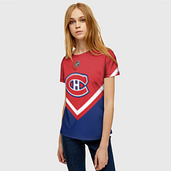 Футболка женская NHL: Montreal Canadiens цвета 3D-принт — фото 2