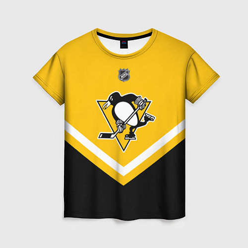 Женская футболка NHL: Pittsburgh Penguins / 3D-принт – фото 1