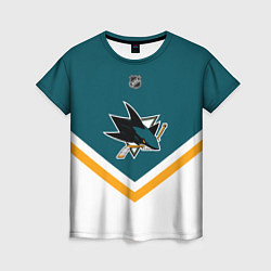 Футболка женская NHL: San Jose Sharks, цвет: 3D-принт