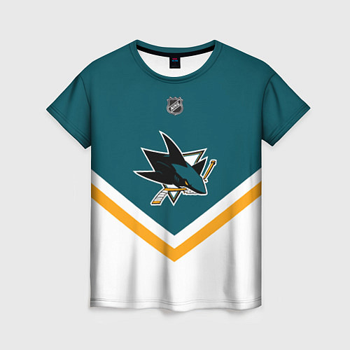 Женская футболка NHL: San Jose Sharks / 3D-принт – фото 1