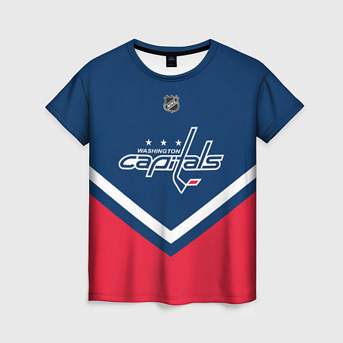Женская футболка NHL: Washington Capitals / 3D-принт – фото 1