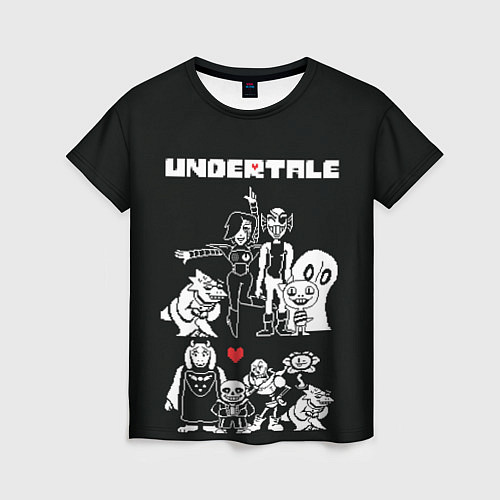 Женская футболка Undertale / 3D-принт – фото 1