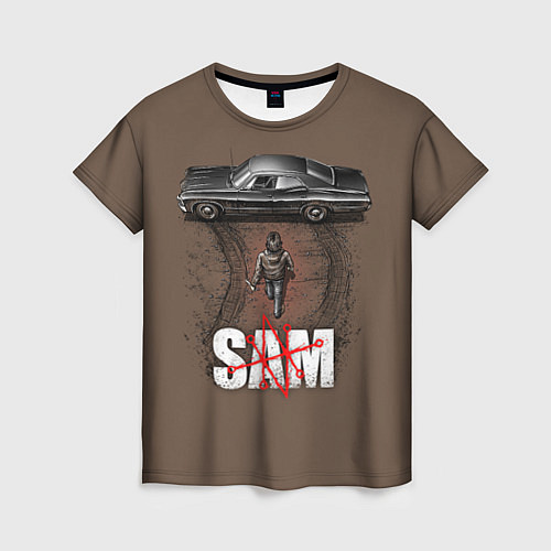 Женская футболка Sam Symbol / 3D-принт – фото 1