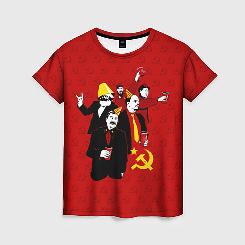 Женская футболка Communist Party / 3D-принт – фото 1