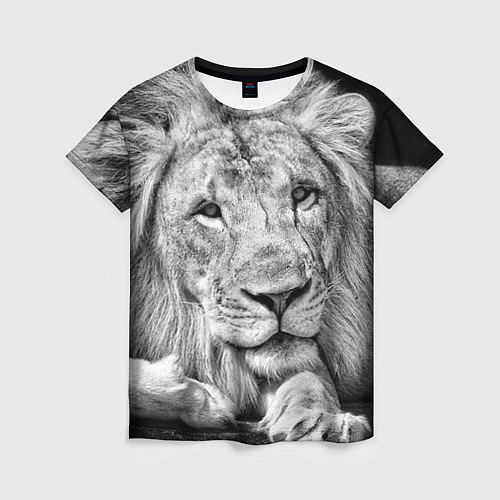 Женская футболка Милый лев / 3D-принт – фото 1