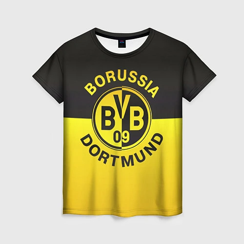 Женская футболка Borussia Dortmund FC / 3D-принт – фото 1