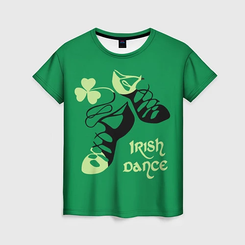 Женская футболка Ireland, Irish dance / 3D-принт – фото 1