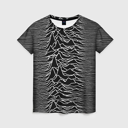 Женская футболка Joy Division: Unknown Pleasures / 3D-принт – фото 1