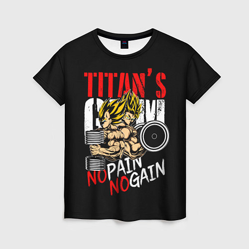 Женская футболка Titans Gym / 3D-принт – фото 1