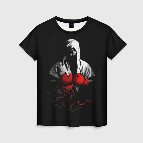 Женская футболка Мертвый боксер / 3D-принт – фото 1