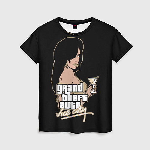Женская футболка GTA Vice City / 3D-принт – фото 1