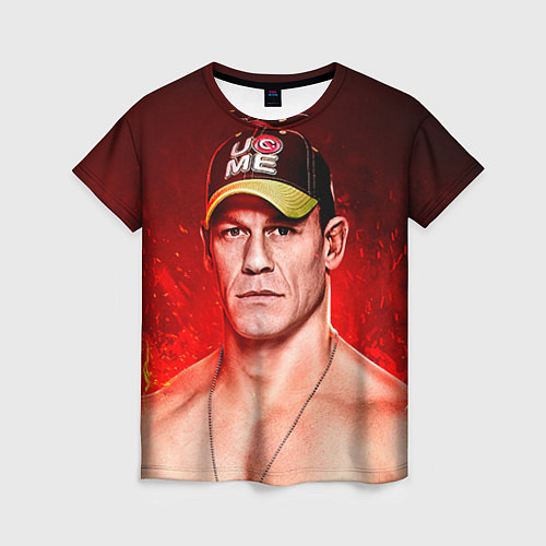 Женская футболка John Cena: Flame / 3D-принт – фото 1