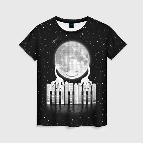 Женская футболка Лунная мелодия / 3D-принт – фото 1