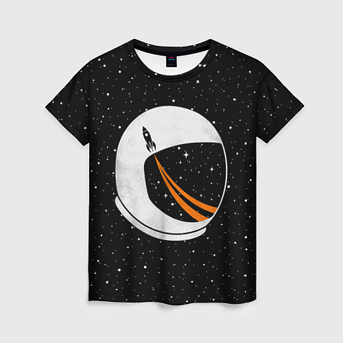 Женская футболка Шлем астронавта / 3D-принт – фото 1