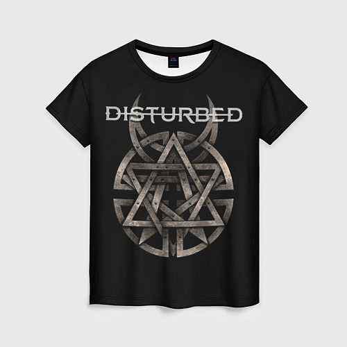 Женская футболка Disturbed Logo / 3D-принт – фото 1