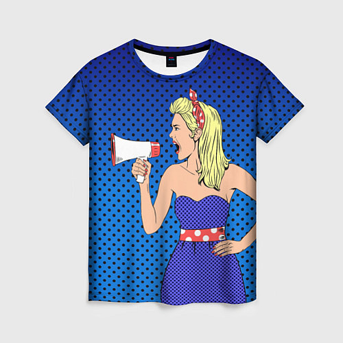 Женская футболка Pop Art / 3D-принт – фото 1