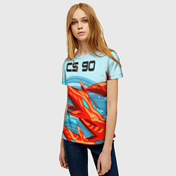 Футболка женская CS GO: AR Style, цвет: 3D-принт — фото 2