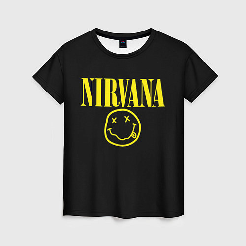 Женская футболка Nirvana Rock / 3D-принт – фото 1