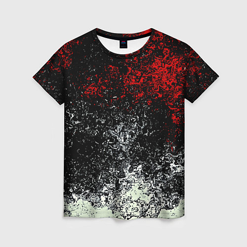 Женская футболка Взрыв красок / 3D-принт – фото 1