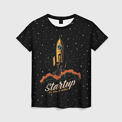 Женская футболка Startup Space