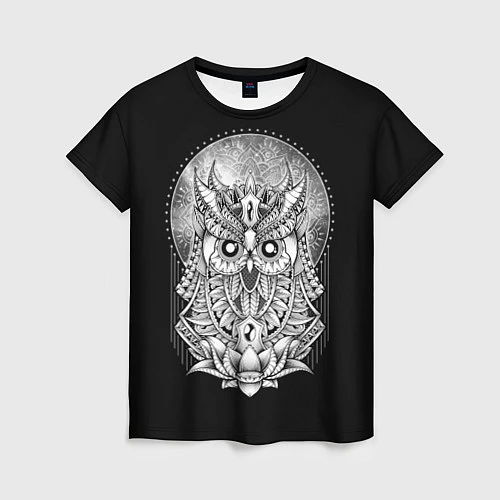 Женская футболка Королевская сова / 3D-принт – фото 1
