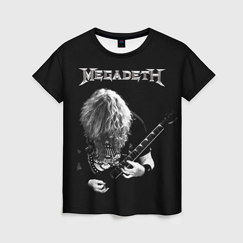 Женская футболка Dave Mustaine / 3D-принт – фото 1