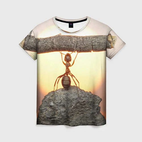 Женская футболка Муравей-силач / 3D-принт – фото 1
