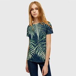 Футболка женская Папоротник, цвет: 3D-принт — фото 2
