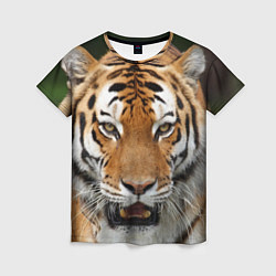 Женская футболка Рык тигра