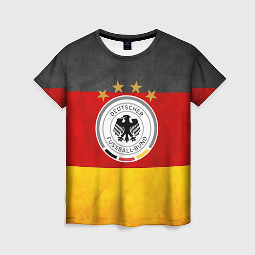 Женская футболка Сборная Германии / 3D-принт – фото 1