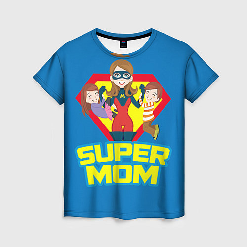 Женская футболка Супермама / 3D-принт – фото 1