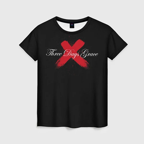 Женская футболка Three Days Grace / 3D-принт – фото 1