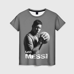 Женская футболка Leo Messi