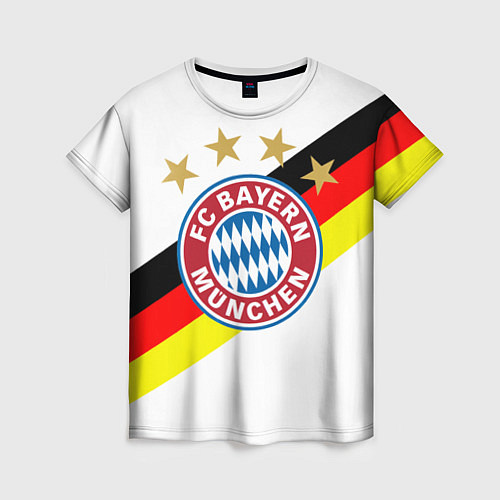 Женская футболка FC Bayern: Germany / 3D-принт – фото 1