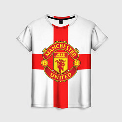 Футболка женская Manchester Utd: England, цвет: 3D-принт