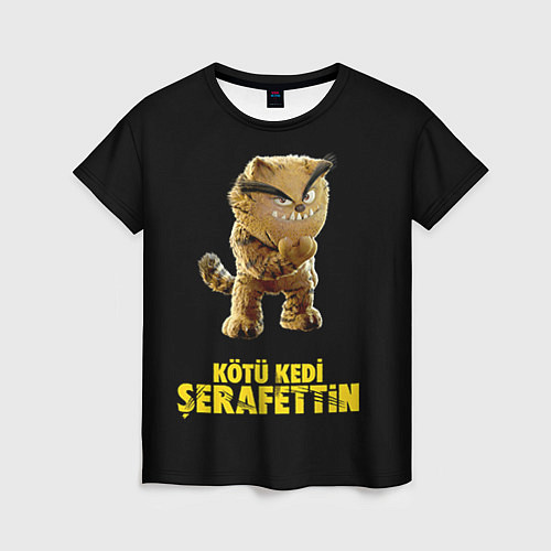 Женская футболка Kotu Kedi Serafettin / 3D-принт – фото 1