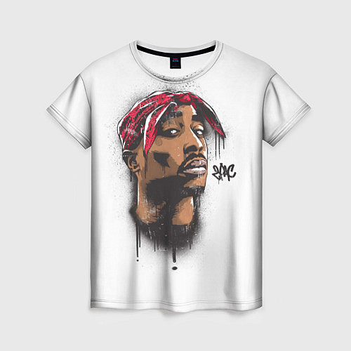 Женская футболка 2Pac / 3D-принт – фото 1