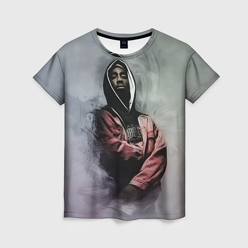 Женская футболка Shakur Rap / 3D-принт – фото 1