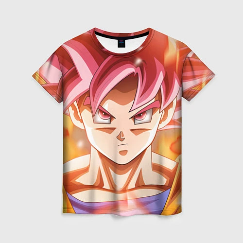 Женская футболка DBZ: Super Goku / 3D-принт – фото 1